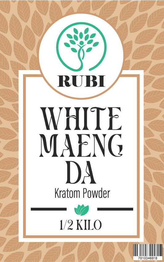 Rubi Kratom Powder 1/2KG Maeng Da White