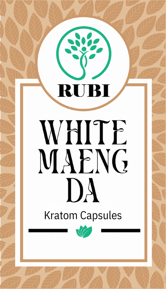 Rubi Kratom Capsules White Maeng Da