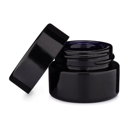 Jar 9ML Round Black UV Ceramic 360ct Case