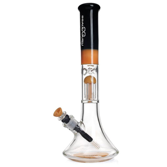Glass Guru Waterpipe 16" 8 Arm Perculator