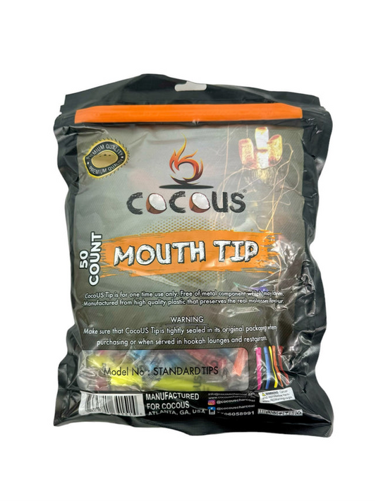 Hookah Mouth Tips Cocous Long 50ct