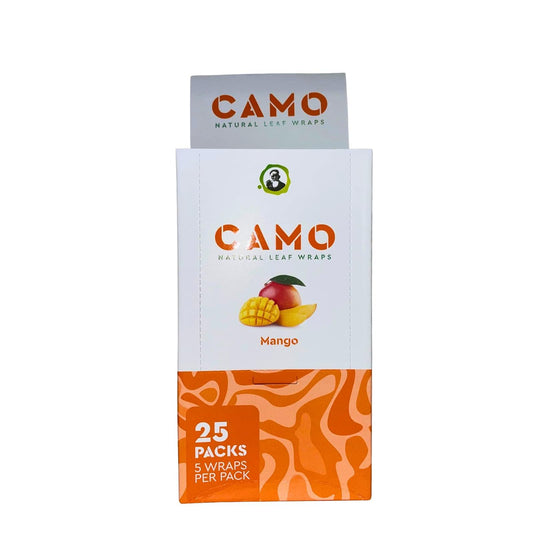 Afghan Hemp Wraps 5CT Camo Mango 25CT Box