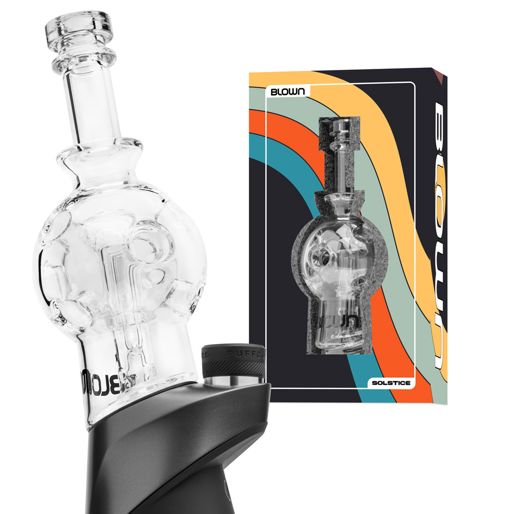 Glass attachment with multicolored box