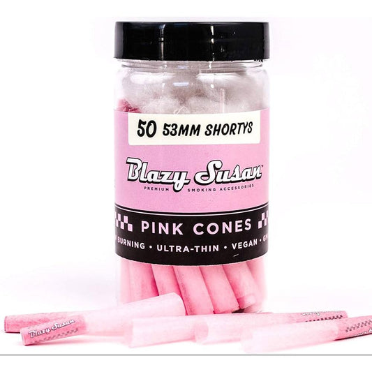 Blazy Susan Cones 50CT Pink 53MM Shortys