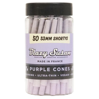 Blazy Susan Cones 50CT Purple 53MM Shortys
