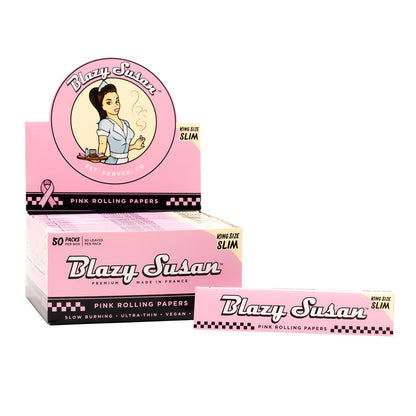 Blazy Susan Papers King Slim Pink 50CT