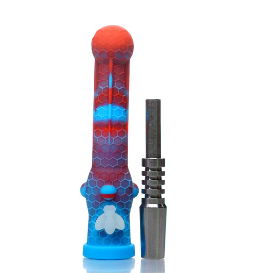 Nectar Collector 6.5" Silicone Glow in the Dark Bee Color Mix