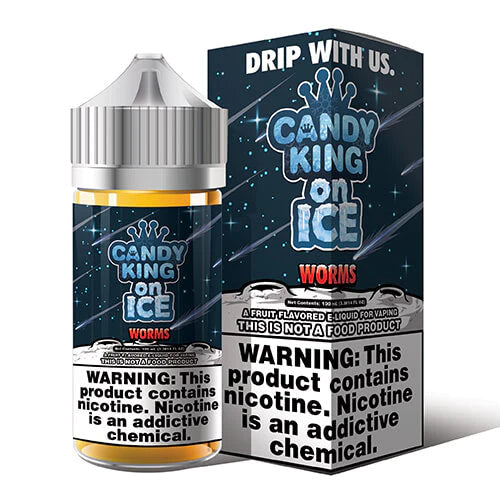 Candy King EJuice 100ML Worms On Ice 6MG