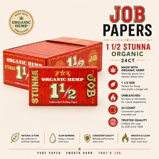 JOB Papers 1 1/2 Stunna Organic 24CT