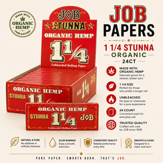 JOB Papers 1 1/4 Stunna Oragnic 24CT