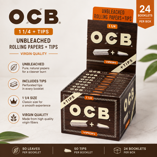 OCB Papers 1 1/4 + Tips 24CT