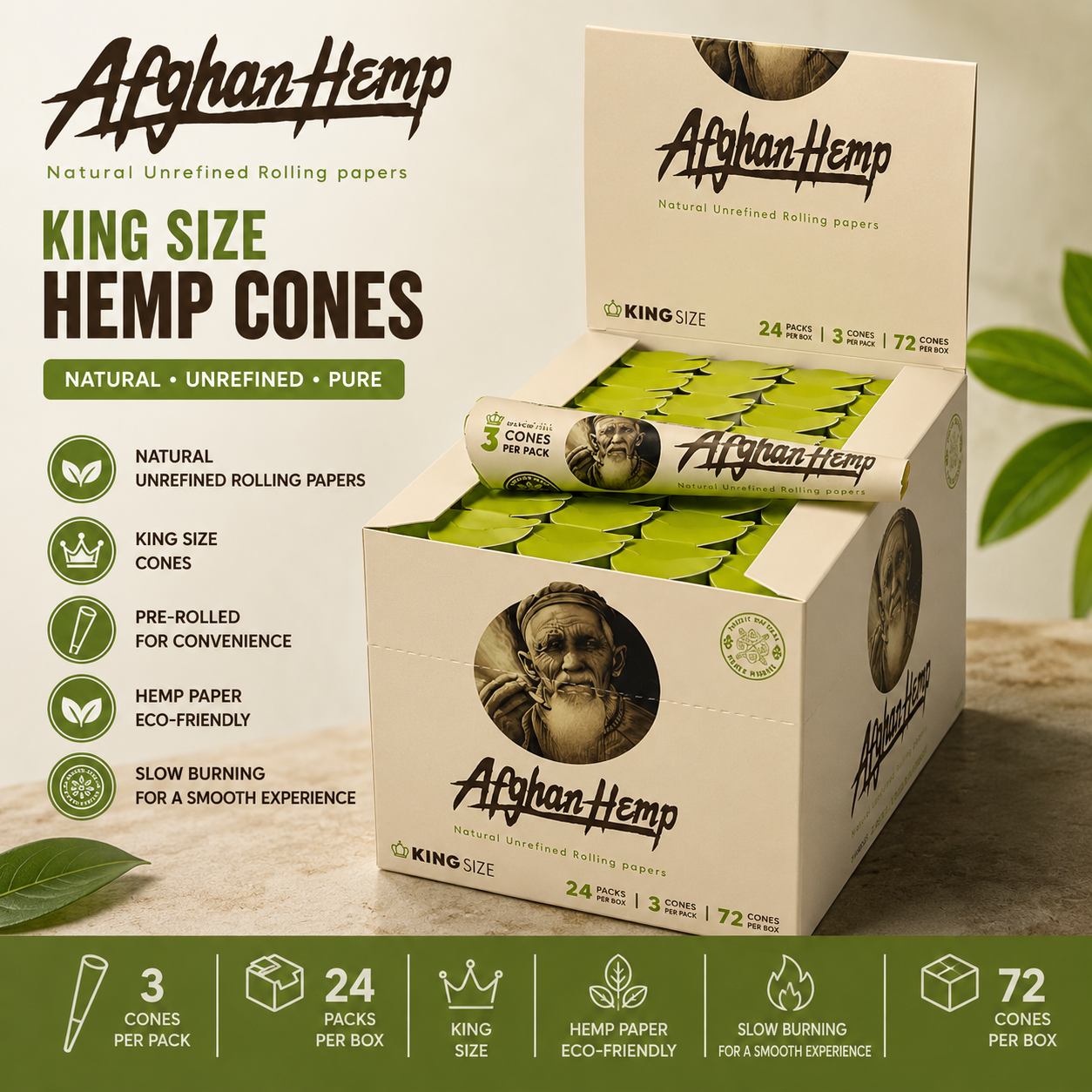 Afghan Hemp Cones King 24CT