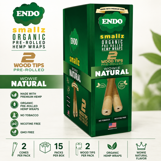 Endo Cones Smallz 2CT Wowie Natural 15CT Box