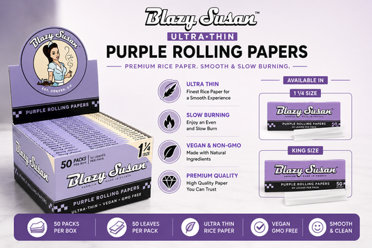Blazy Susan Purple Rolling Papers