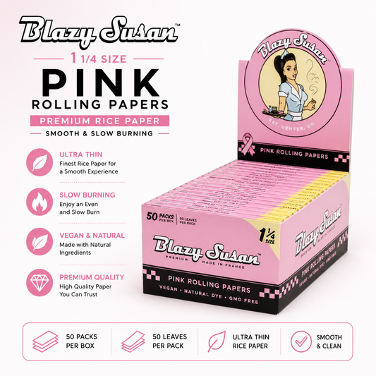 Blazy Susan Papers 1 1/4 Pink 50CT