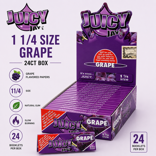 Juicy Jay Papers 1 1/4 Grape 24CT