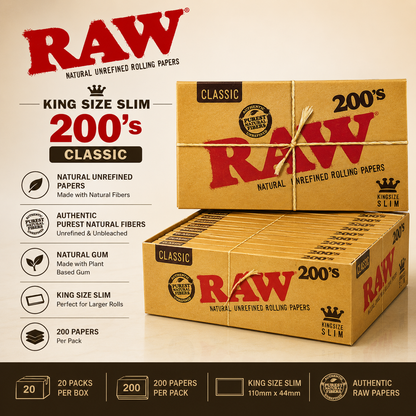 Raw Papers King Classic 200's
