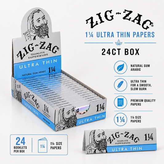 Zig Zag Papers 1 1/4 Ultra Thin 24ct Box