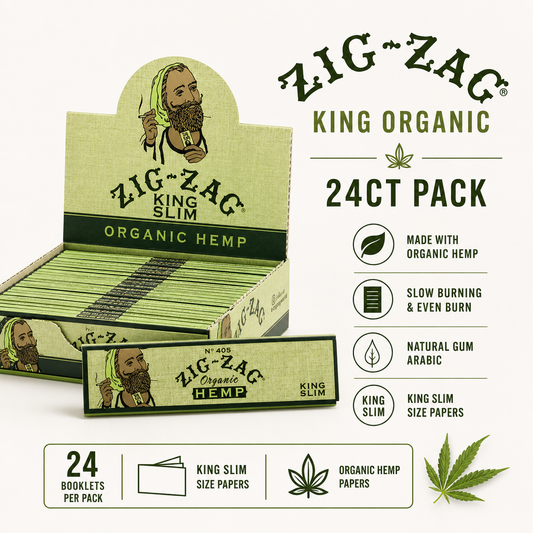 Zig Zag Papers King Organic 24CT