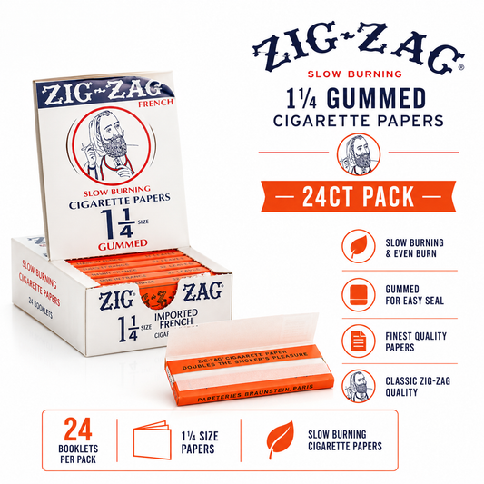 Zig Zag Papers 1 1/4 Gummed 24CT