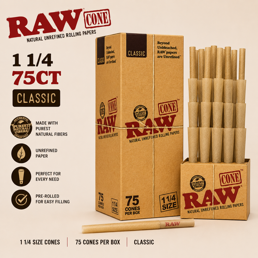 Raw Cones 1 1/4 75CT Classic 1CT