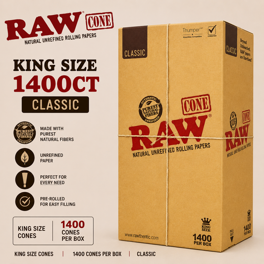 Raw Cones King Classic Bulk 1400CT