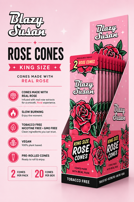 Blazy Susan Rose Cones King Size 10ct Box