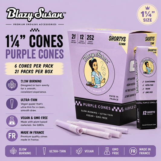 Blazy Susan Cones 1 1/4 Purple 6CT / 21CT