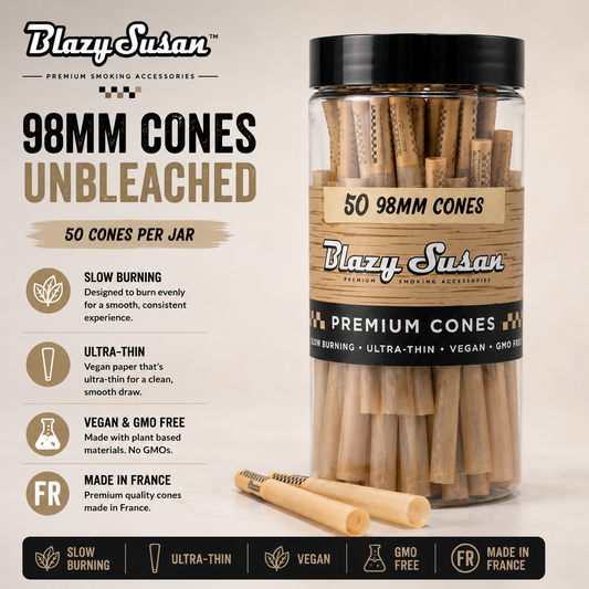 Blazy Susan Cones 98MM Unbleached 50CT