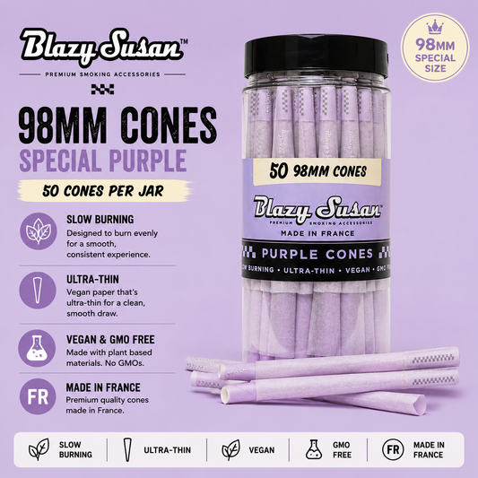 Blazy Susan Cones 50CT 98MM Special Purple 1CT Pack