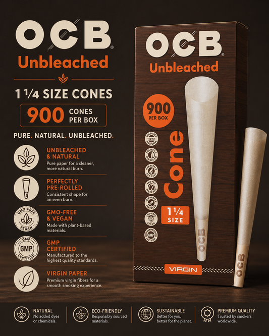 OCB Cones 1 1/4 Bulk 900CT