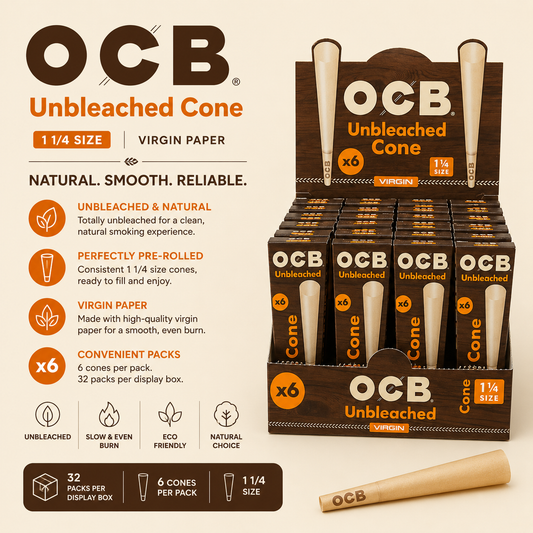 OCB Cones 1 1/4 6CT / 32CT