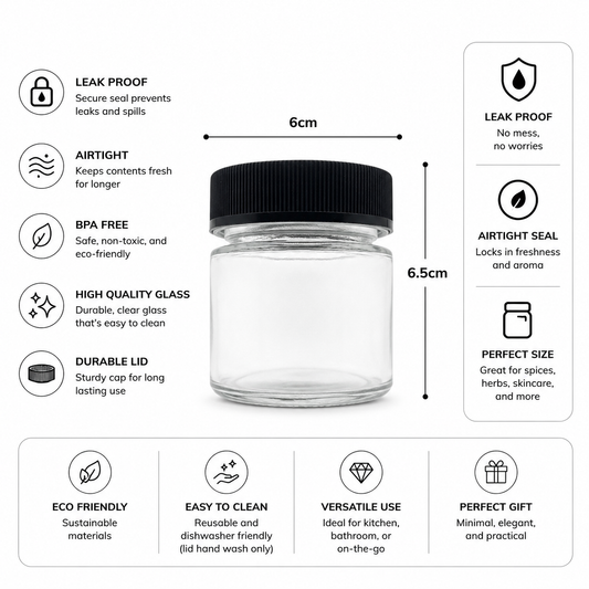 Jar 3oz Round Clear Black Ridges 160ct Case