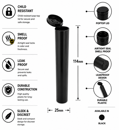 J-Tubes 25 x 114MM Solid 600CT