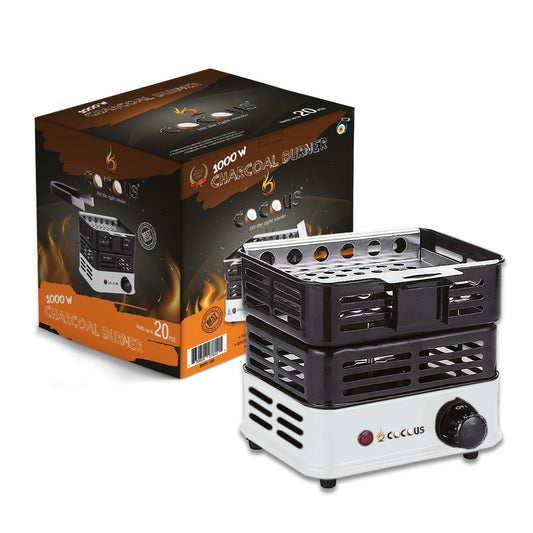 Cocous White Coal Burner Party Size