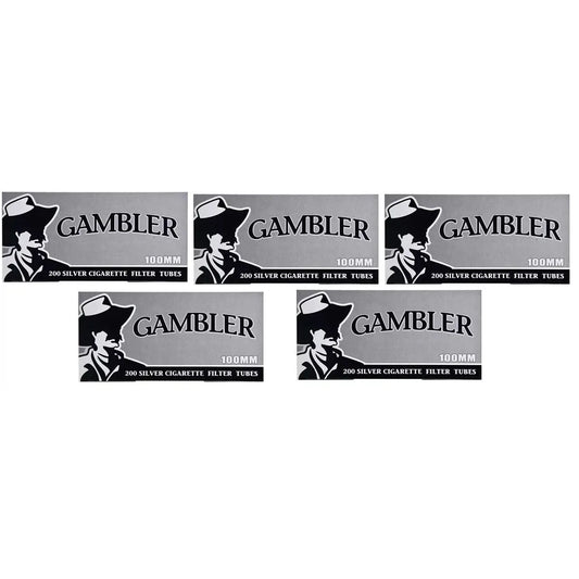 Gambler Tubes 200CT Silver 100MM 5CT