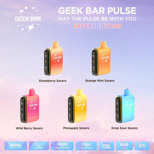 Geek Bar Pulse 15k Savers Edition 5ct Box