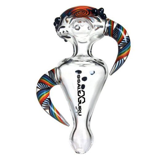 Glass Guru Handpipe 5" Helix Clear