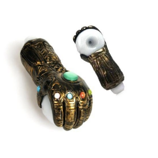 Glass Guru Handpipe 5.2" Thanos Infinity Gaunlet