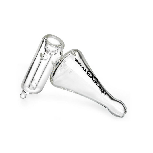 Glass Guru Handpipe 5.8" Helix Hammer Clear
