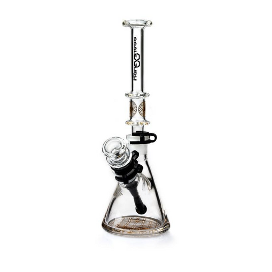 Glass Guru Waterpipe 10" Divided Dual Style Mix Color