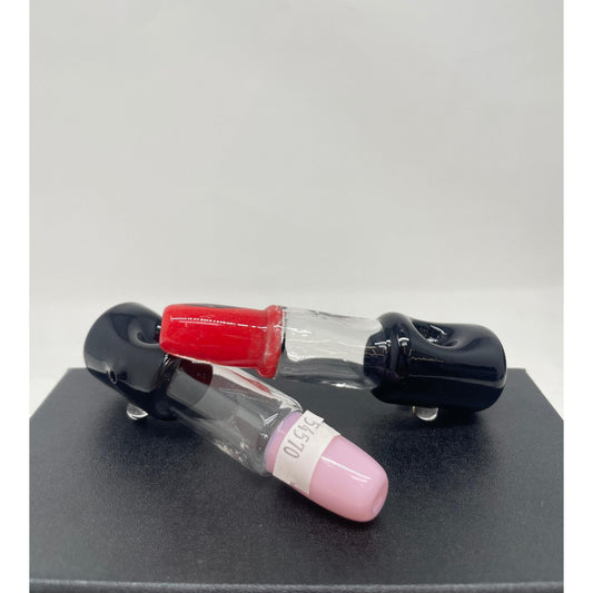 Handpipe 4" Glass Lipstick Mix