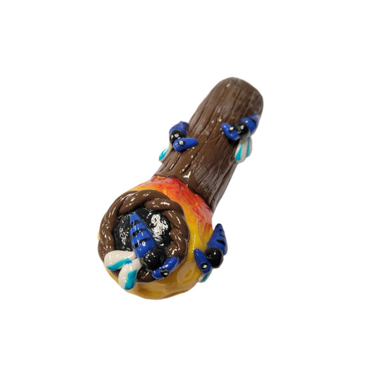 Handpipe 5" Art Deco Bee Hive Mix Color