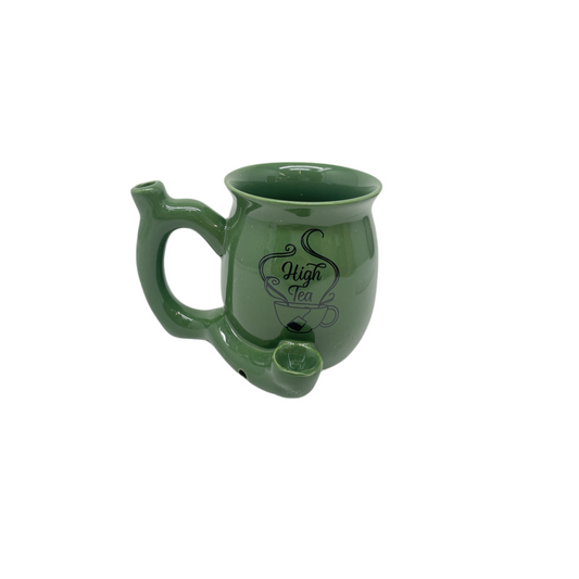 Handpipe Ceramic Mug High Tea Green