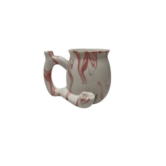 Handpipe Ceramic Mug Marble Pink
