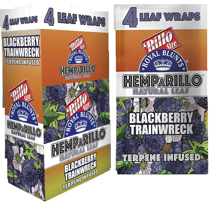 Hemparillo Natural Terpene Infused Leaf Wraps 4 Count/15 Count Box