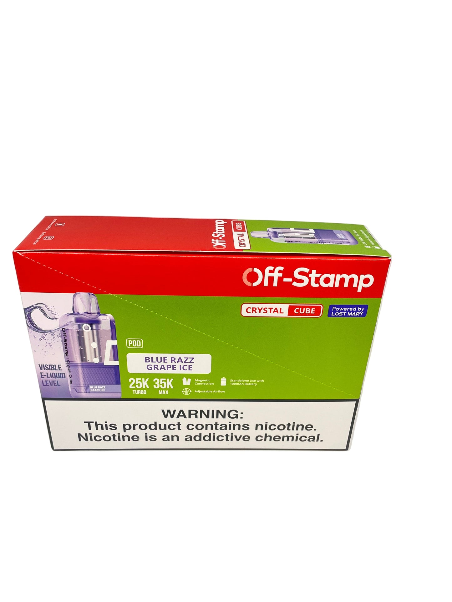Off-Stamp 35k Crystal Cube Disposable Vape Pod 5ct
