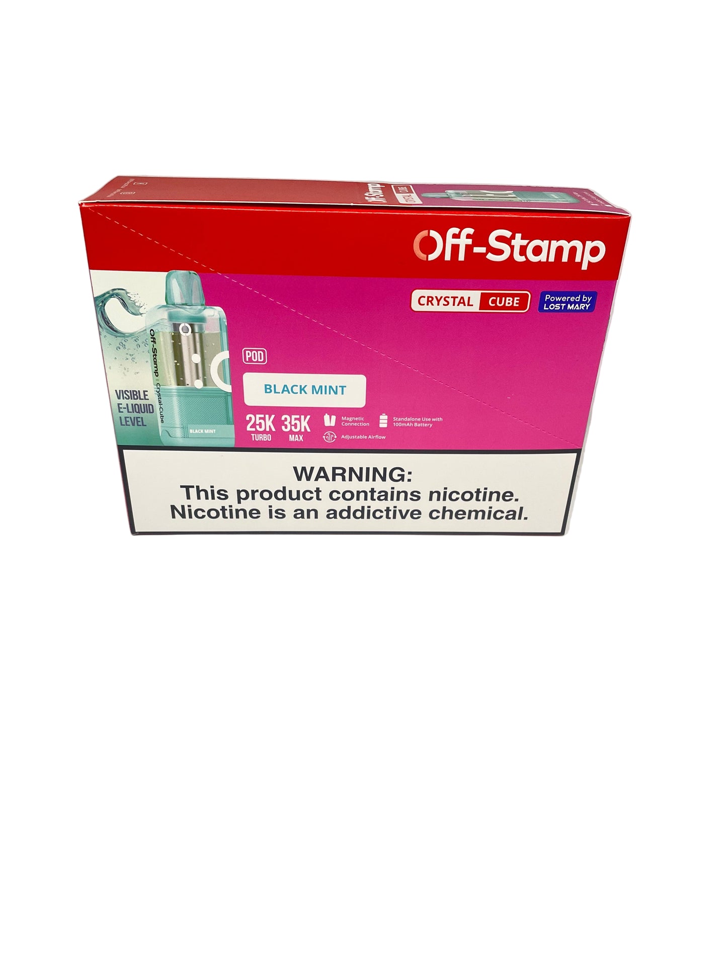 Off-Stamp 35k Crystal Cube Disposable Vape Pod 5ct