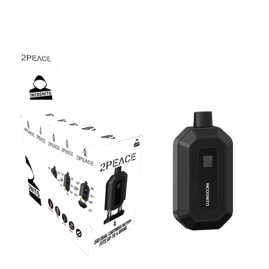 Incognito 2Peace 510 Dual Vape Cart Battery 5CT