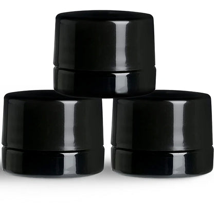Jar 5ML Round Black Gloss 360ct Case